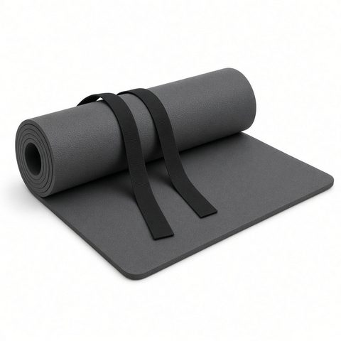 Gymnastik- & Yogamatte 190 × 60 × 1,5 cm mit Tragegurt