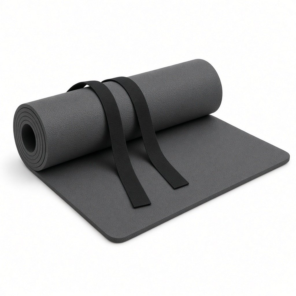 Gymnastik- & Yogamatte 190 × 60 × 1,5 cm mit Tragegurt