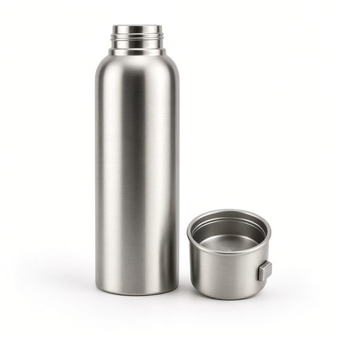 Thermosflasche 750 ml mit Trinkbecher, Edelstahl