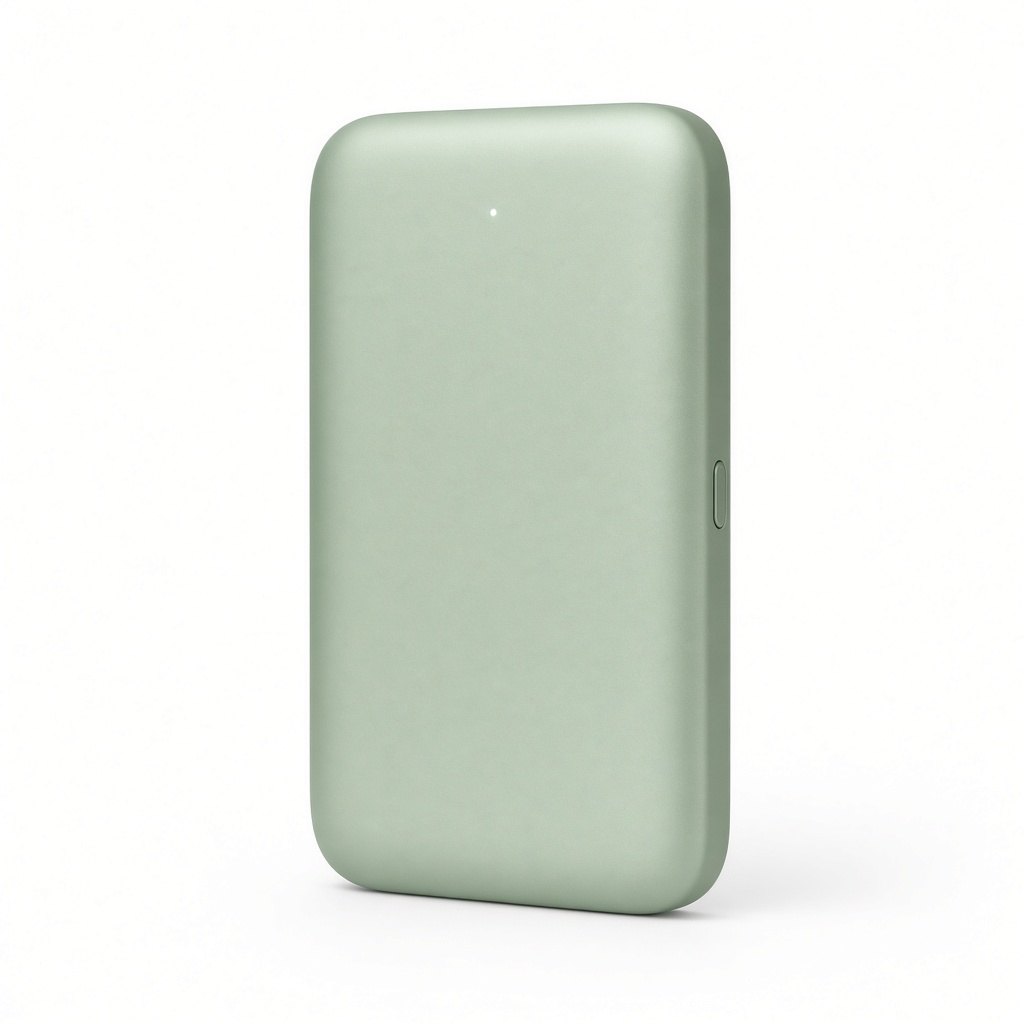 Power bank magnetico wireless 10.000 mAh, verde salvia