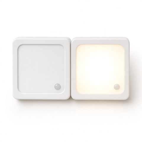 LED-Nachtlicht mit Bewegungsmelder, 2er-Set, Warmweiß