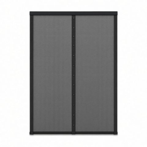 Magnet-Fliegengitter für Türen 90 × 210 cm, Schwarz